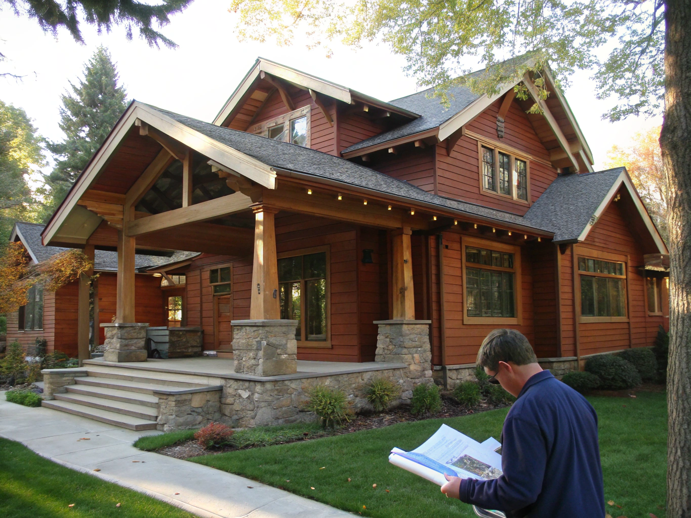 Modern craftsman home in an Oregon neighborhood suitable for zero-down mortgage programs