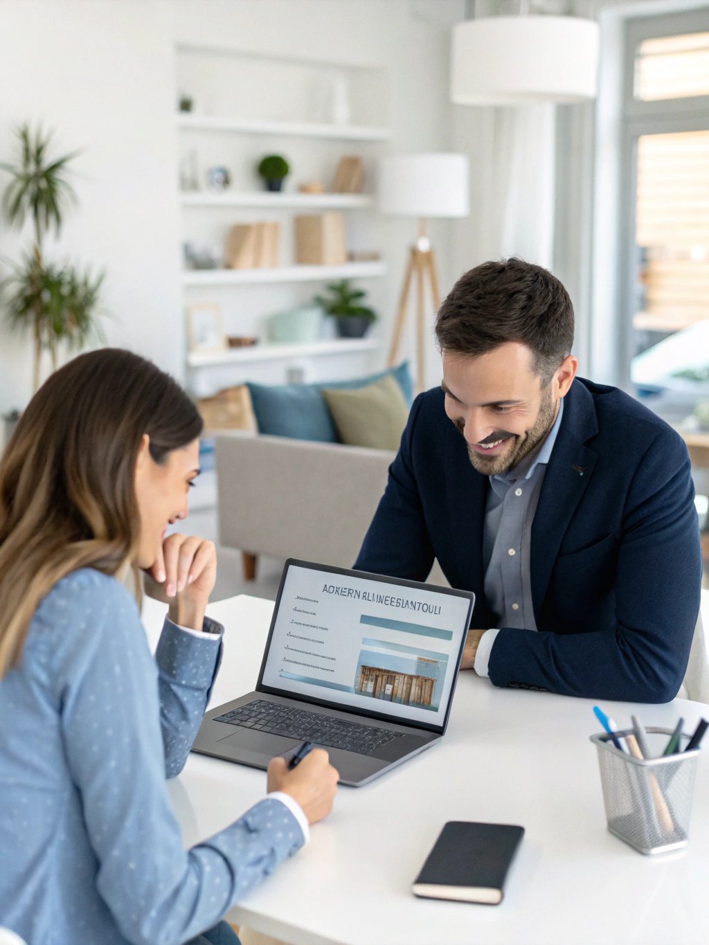 Oregon home loan advisor reviewing financing options and qualification steps with a buyer