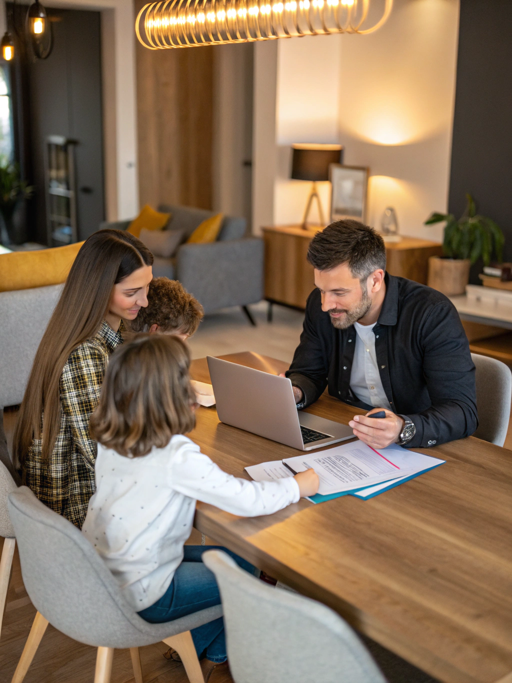 Oregon homebuyer reviewing loan options with housing specialist